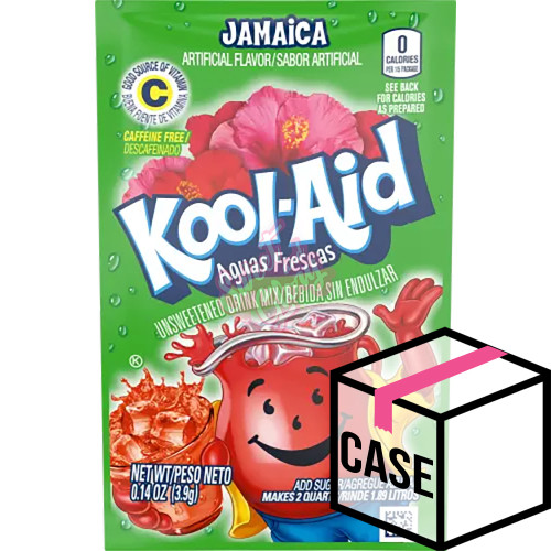 Kool Aid Unsweetened Jamaica 3.9g - Case