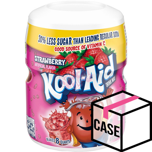 Kool Aid Sweetened Strawberry 538g - Case