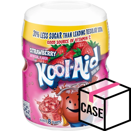 Kool Aid Sweetened Strawberry 538g - Case