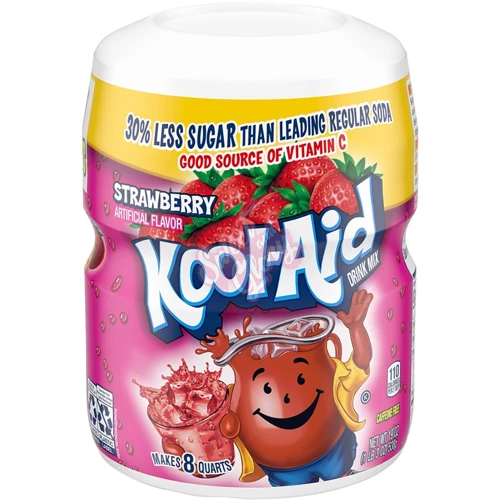 Kool Aid Sweetened Strawberry 538g Bag - 1ct