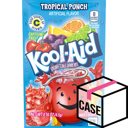 Kool Aid Unsweetened Tropical Punch 6g - Case