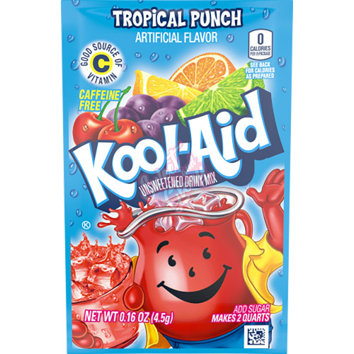 Kool Aid Unsweetened Tropical Punch 6g - 48ct
