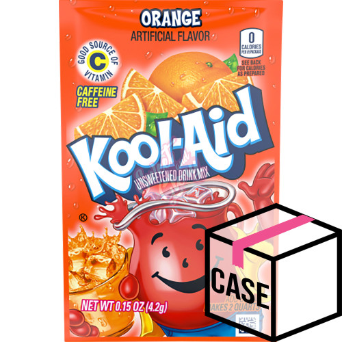 Kool Aid Unsweetened Orange 6g - Case