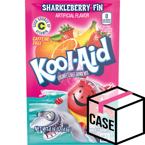 Kool Aid Unsweetened Sharkleberry Fin 4.5g - Case