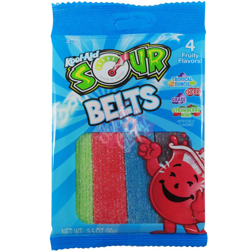 Kool Aid Sour Belts 99g - 12ct