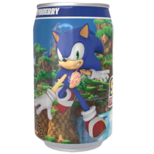 Kawaji Sonic the Hedgehog Spinberry Blueberry Soda 330ml - 12ct