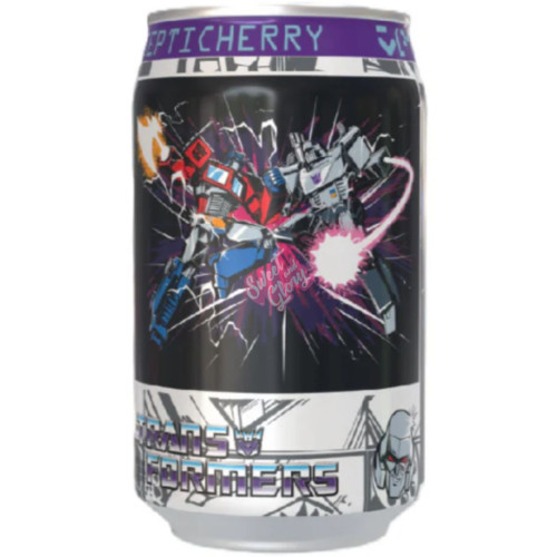 Transformers Decepticherry Cherry Vanilla Soda 330ml - 12ct