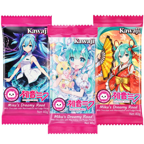 Miku's Dreamy Road Chocolate Bar 40g - 15ct