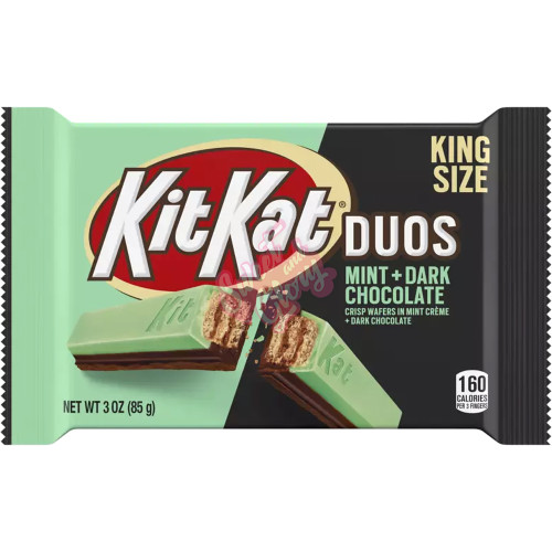 Kit Kat King Size Duo's Mint & Dark Chocolate 85g - 24ct