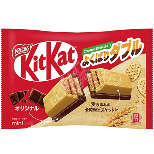 Kit Kat Min Yokubari Double Whole Wheat (Japan) 116g - 12ct