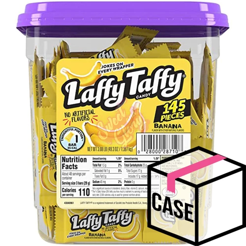 Laffy Taffy Banana Mini's 145ct Tub 1397g - Case