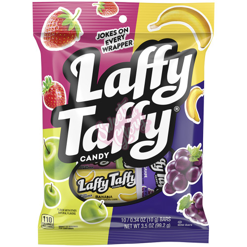 Laffy Taffy Assorted Peg Bag 99g - 12ct