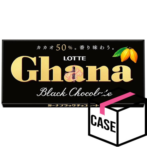 Lotte Ghana Black Chocolate (Japan) 50g - Case