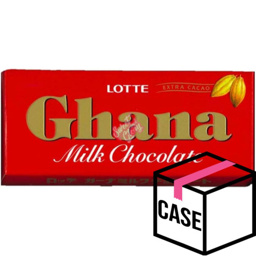 Lotte Ghana Milk Chocolate (Japan) 50g - Case