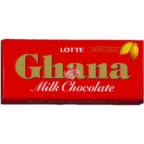 Lotte Ghana Milk Chocolate (Japan) 50g - 10ct