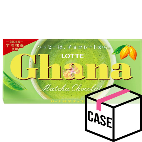 Lotte Ghana Matcha Chocolate (Japan) 45g - Case