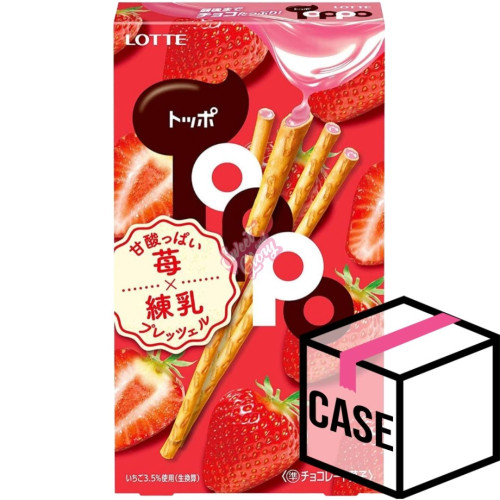 Lotte Toppo Strawberry 72g - Case