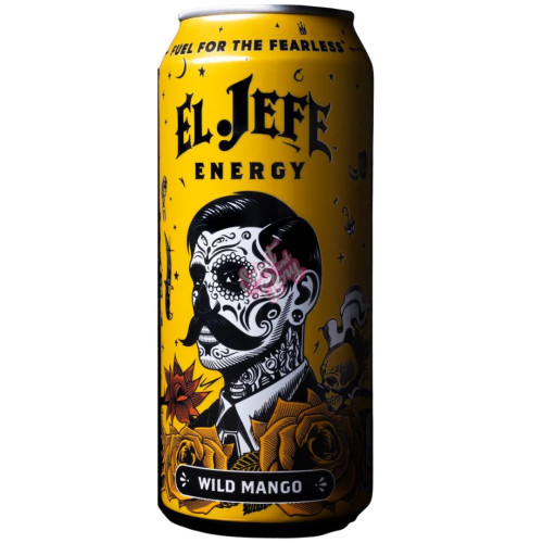 El Jefe Energy Drink Wild Mango 473ml - Case