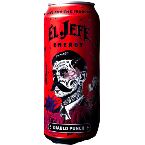 El Jefe Energy Drink Diablo Punch 473ml - Case