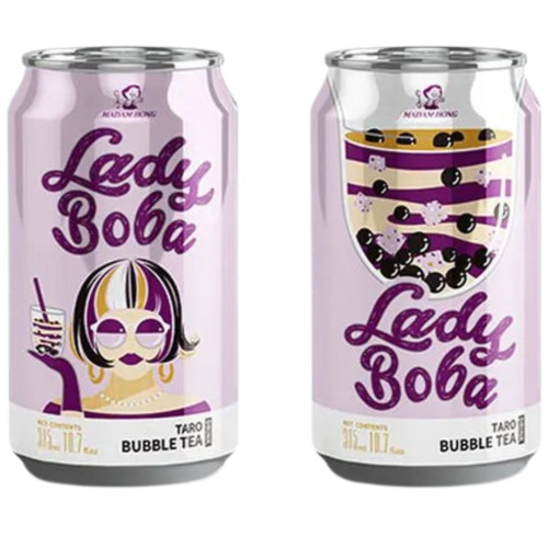 Madam Hong Lady Boba Taro Bubble Tea 315ml - 24ct
