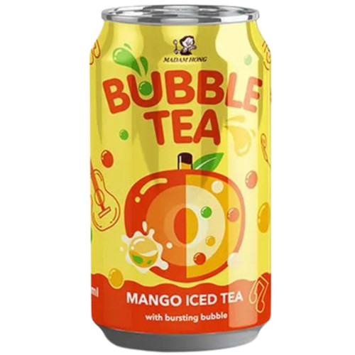 Madam Hong Bubble Tea Mango Iced 320ml - 24ct
