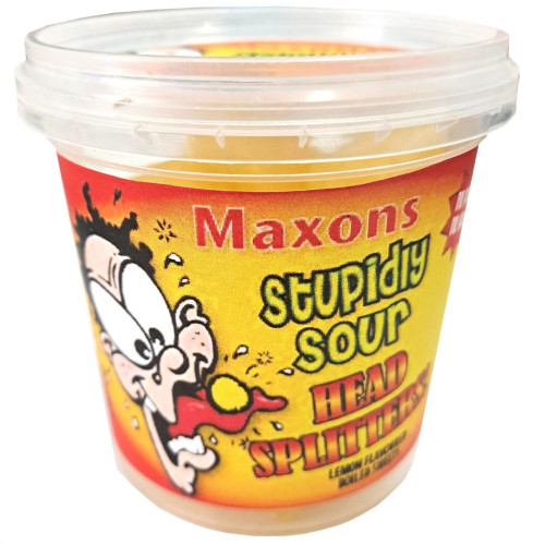 Maxons Stupidly Sour Headsplitters 100g- Case 12ct
