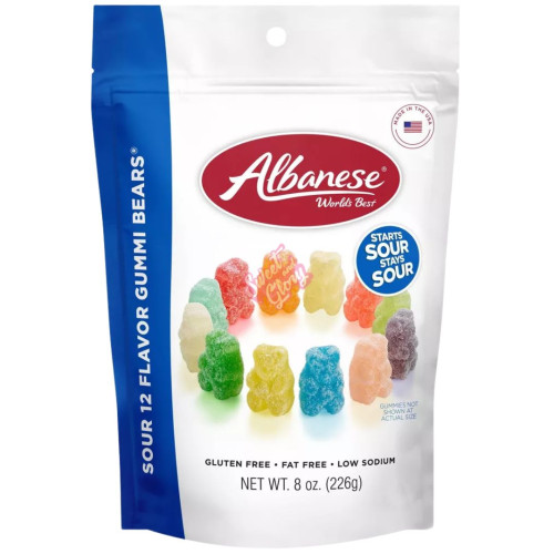 Albanese Sour Gummy Bears 255g - 6ct
