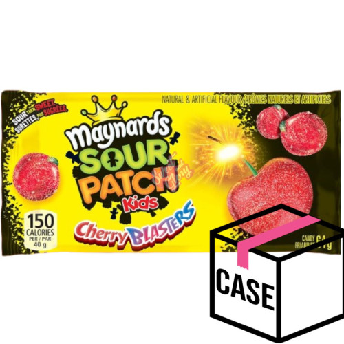 Maynards Sour Patch Kids Sour Cherry Blasters (CAN) 64g - Case