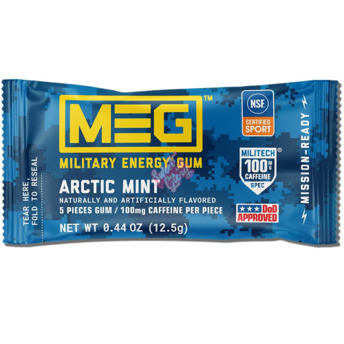Meg Military Energy Gum Arctic Mint 12.5g
