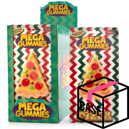 Mega Gummies Pizza Slice 120g - Case