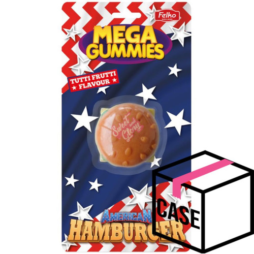 Mega Gummies American Hamburger 120g - Case