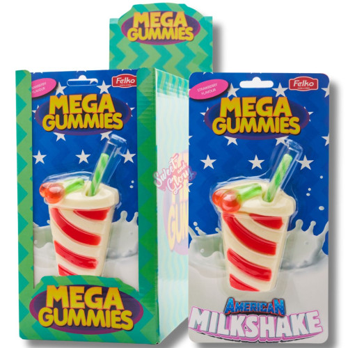 Mega Gummies American Milkshake 120g - 9ct