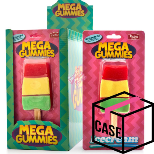Mega Gummies Ice Cream 120g - Case