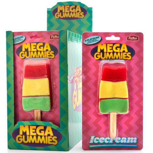 Mega Gummies Ice Cream 120g - 17ct