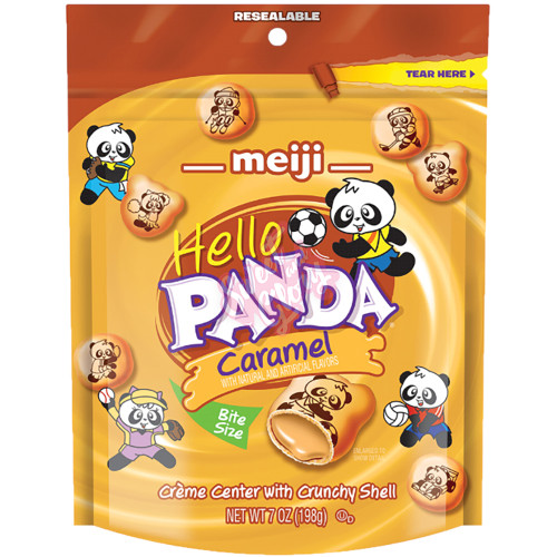 Meiji Hello Panda Caramel Pouch 198g - 6ct