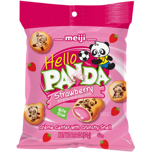 Meiji Hello Panda Strawberry 62g - 6ct