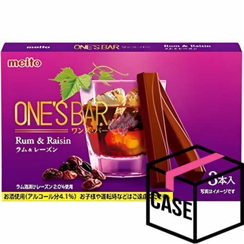 Meito One's Bar Rum & Raisin (Japan) 10.6g - Case
