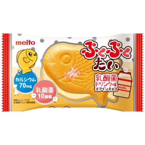 Meito Puku Puku Tai Probiotic Flavour Aerated Chocolate (Japan) 16g - 10ct