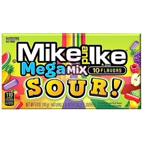 Mike and Ike Mega Mix Sour 120g - 12ct