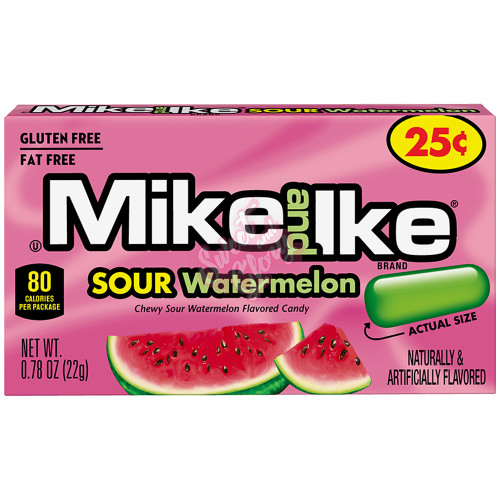 Mike & Ike Sour Watermelon Changemaker 22g - 24ct