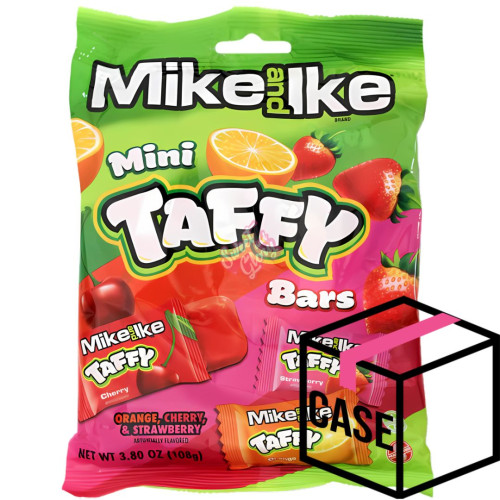 Mike & Ike Taffy Peg Bag 108g - Case