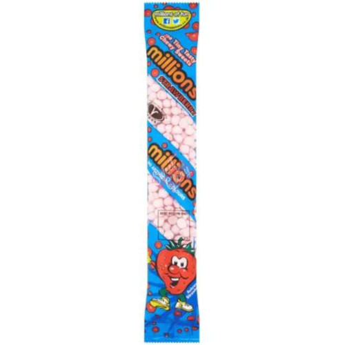 Millions Tubes Strawberry 55g - 12ct