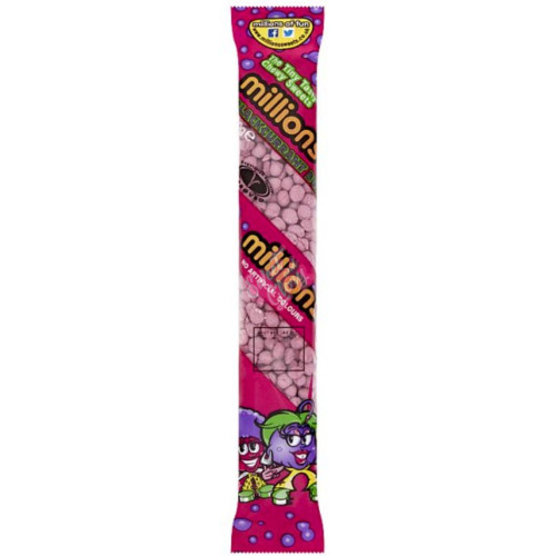 Millions Tubes Blackcurrant Buzz 55g - 12ct