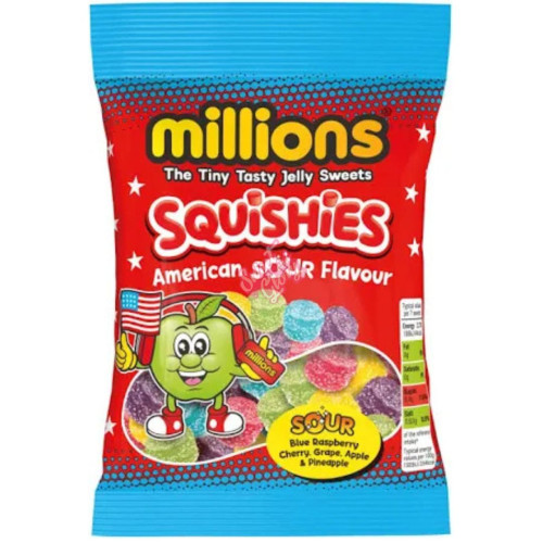 Millions American Sour Squishies 130g - 12ct