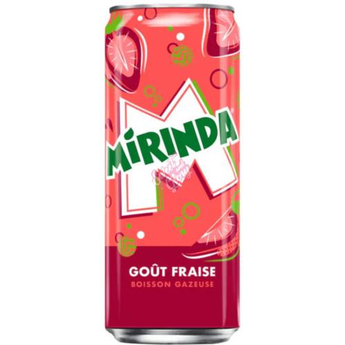 Mirinda Strawberry Slim Can 330ml - 24ct
