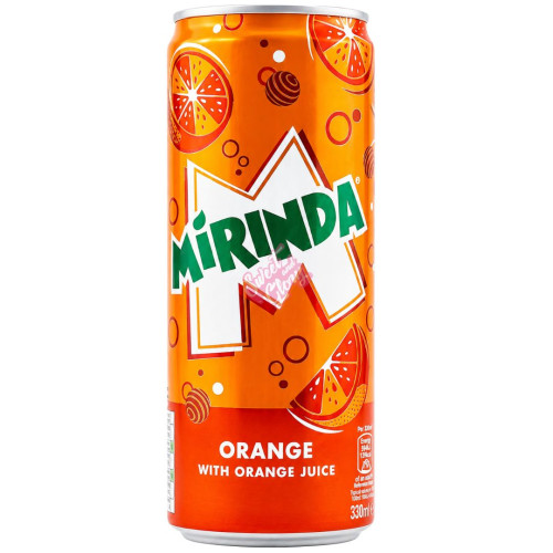 Mirinda Orange Slim Can 330ml - Case