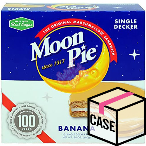 Chattanooga Moon Pie Single Decker Banana 57g - Case