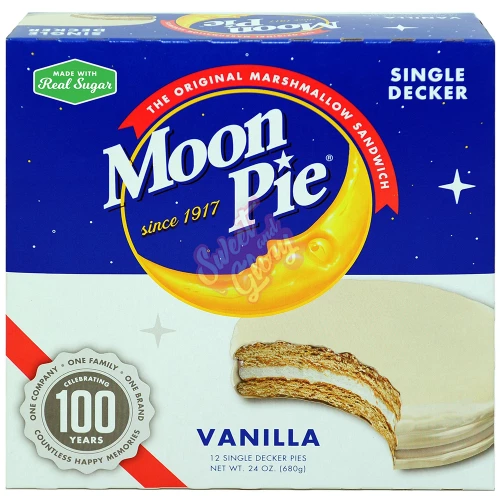 Chattanooga Moon Pie Single Decker Vanilla 57g - 12ct