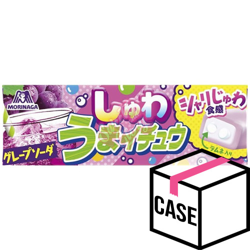 Morinaga Shuwa Umai (Grape Soda) Chew (Japan) 34g - Case