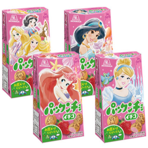 Morinaga Pakkuncho Strawberry Cream Biscuit (Japan) 41g - 10ct